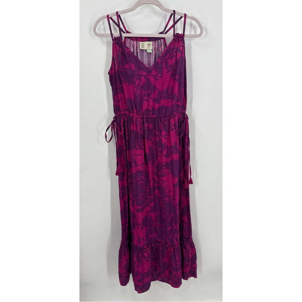 Anthropologie Sat/Sun Yasmine Maxi Dress XS Pink/purple Floral Dress XS